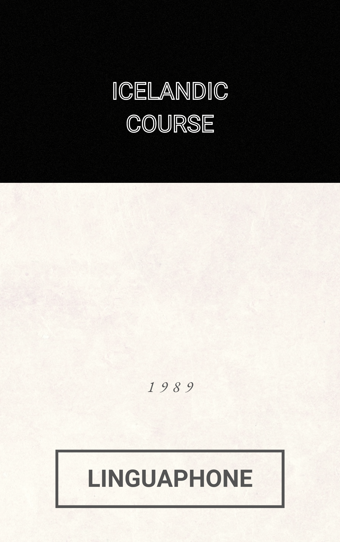 Linguaphone Icelandic Course (1989) [2 Volumes + Audio] – Ayan