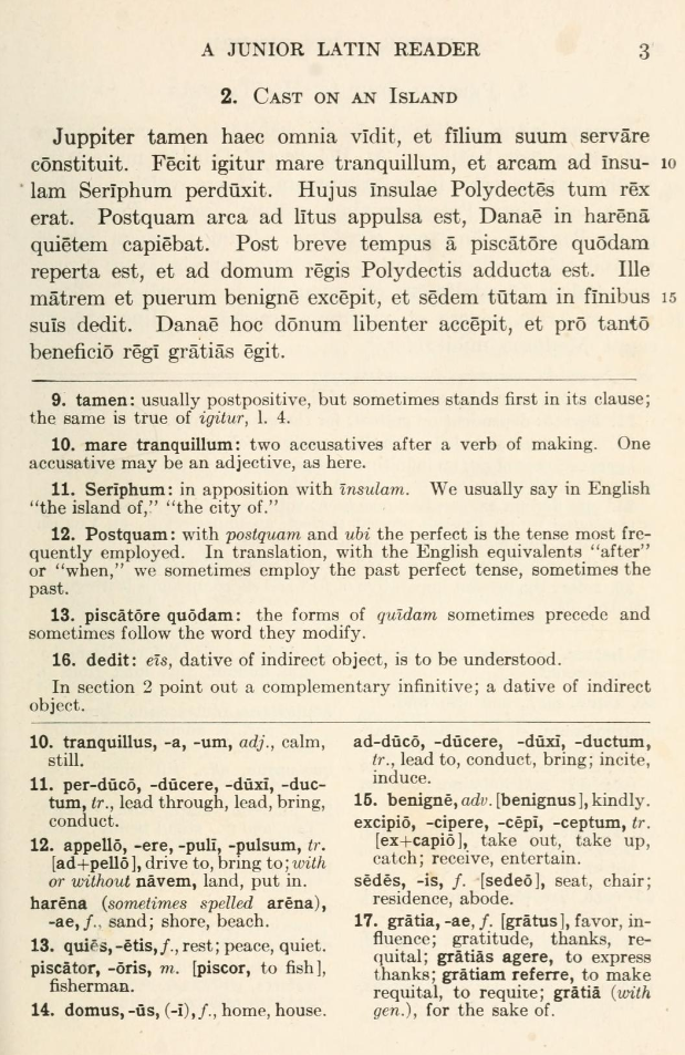 A Junior Latin Reader with Notes and Vocabulary by Sanford (Hardcover)